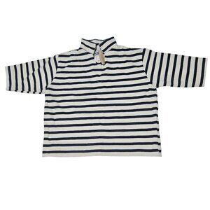 Hublot Striped Nautical Long Sleeve Shirt Infant Size 12 Months White Navy
